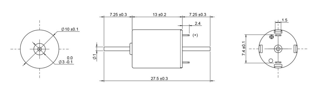 1013 coreless motor