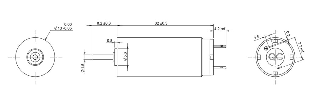coreless motor drawing