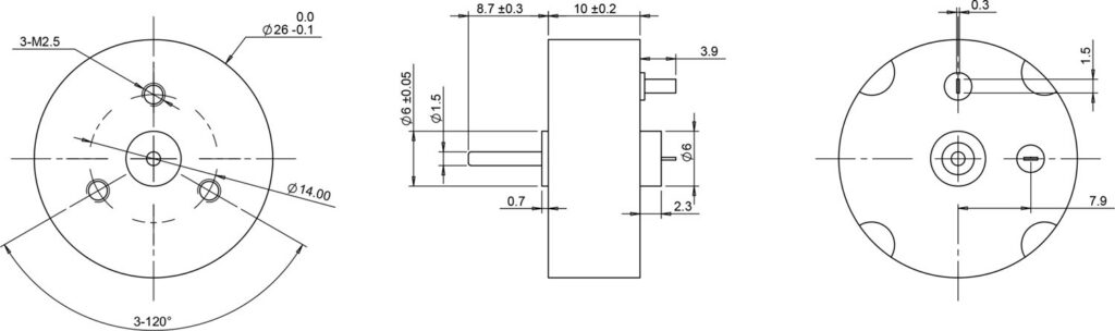 26MM CORELESS MOTOR DRAWING