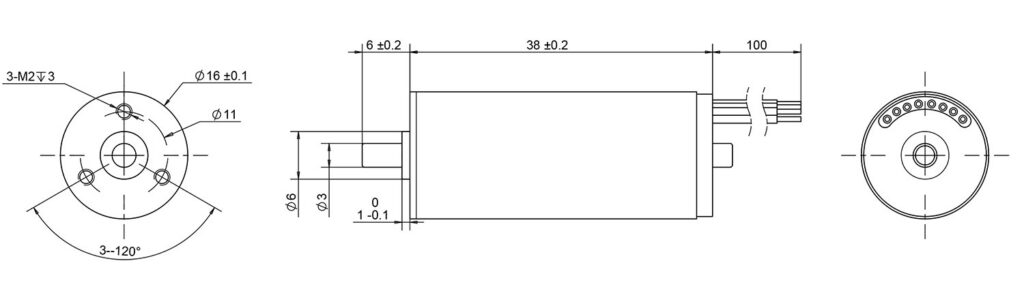 16MM coreless brushless motor