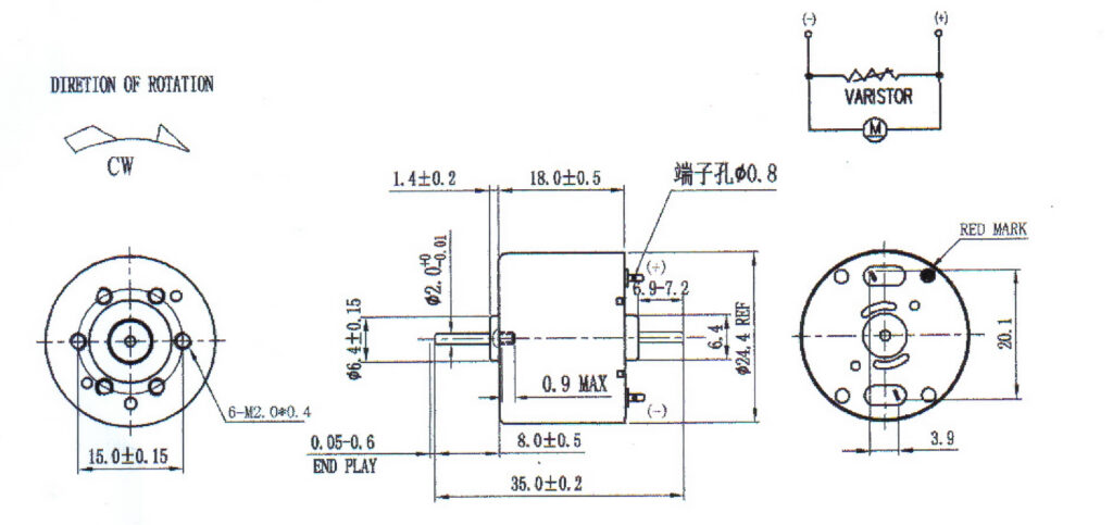 310 motor drawing