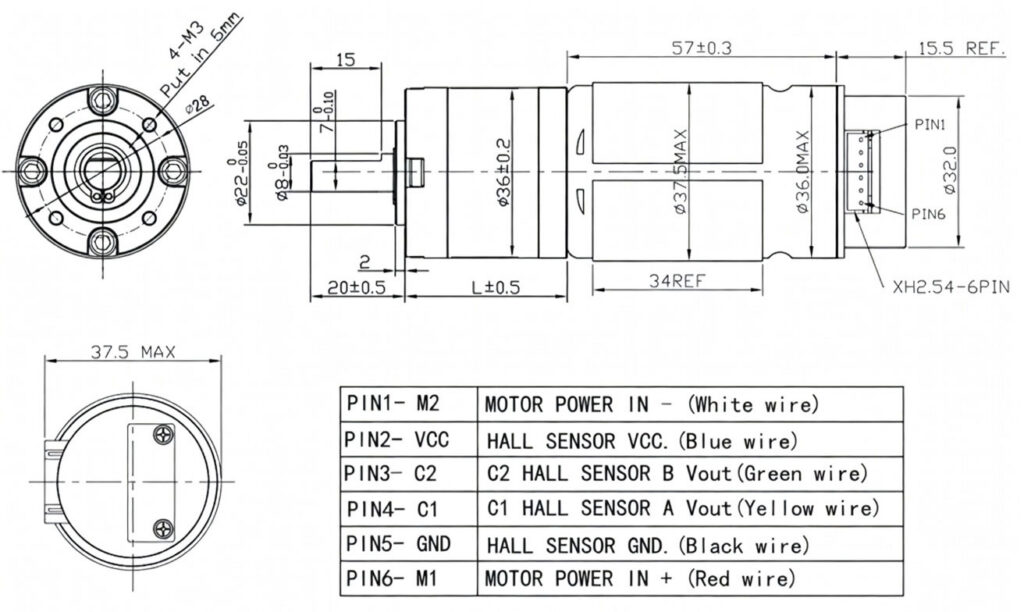 motor drawing